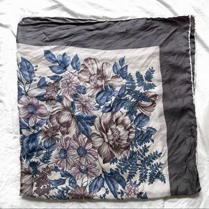 Silk scarf - floral. Meacci Gianfranco exclusive